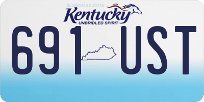 KY license plate 691UST