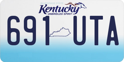 KY license plate 691UTA