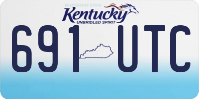KY license plate 691UTC