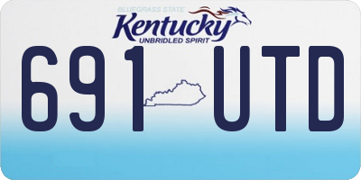 KY license plate 691UTD