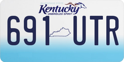 KY license plate 691UTR