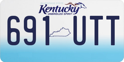 KY license plate 691UTT