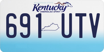 KY license plate 691UTV