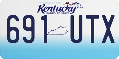 KY license plate 691UTX