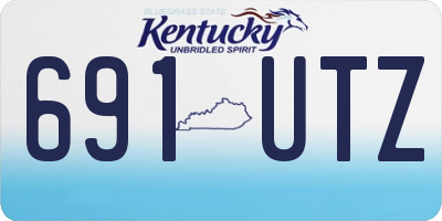 KY license plate 691UTZ