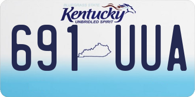 KY license plate 691UUA