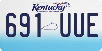 KY license plate 691UUE