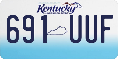 KY license plate 691UUF