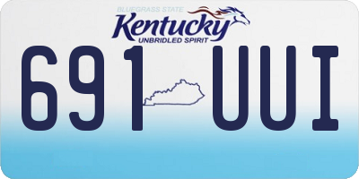 KY license plate 691UUI