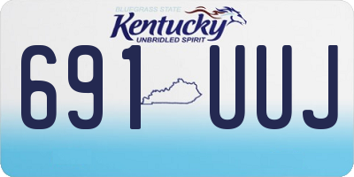 KY license plate 691UUJ
