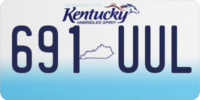 KY license plate 691UUL