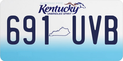 KY license plate 691UVB