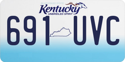 KY license plate 691UVC