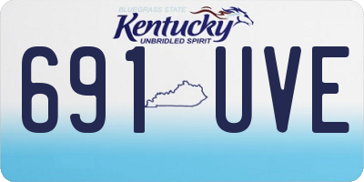 KY license plate 691UVE