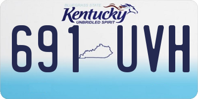 KY license plate 691UVH