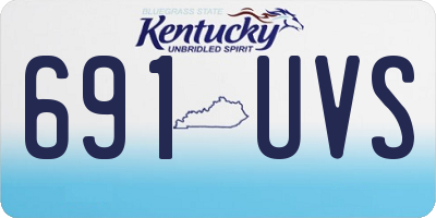KY license plate 691UVS