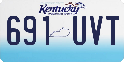 KY license plate 691UVT
