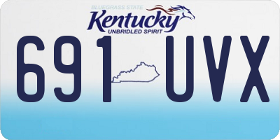 KY license plate 691UVX
