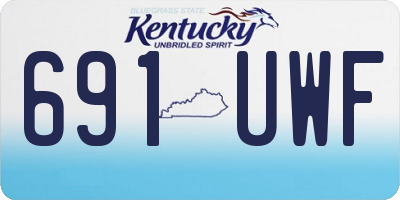 KY license plate 691UWF