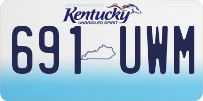 KY license plate 691UWM