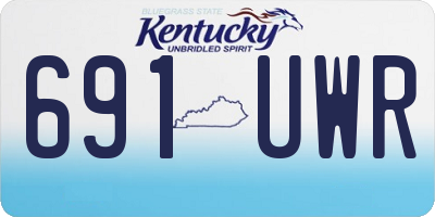 KY license plate 691UWR