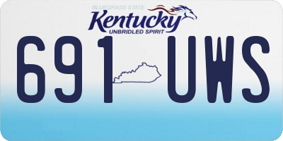 KY license plate 691UWS