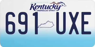 KY license plate 691UXE