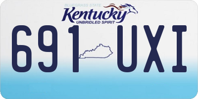 KY license plate 691UXI