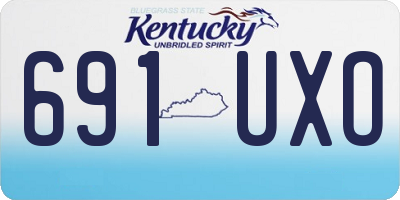 KY license plate 691UXO