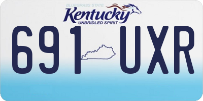 KY license plate 691UXR