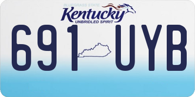 KY license plate 691UYB