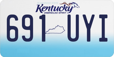 KY license plate 691UYI