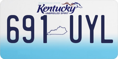 KY license plate 691UYL