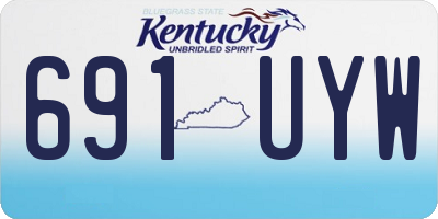 KY license plate 691UYW