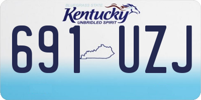 KY license plate 691UZJ