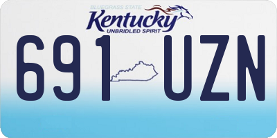 KY license plate 691UZN