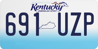 KY license plate 691UZP