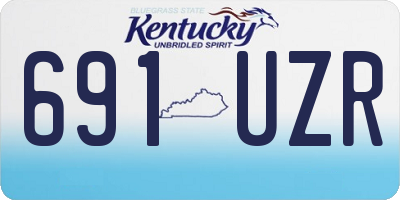 KY license plate 691UZR
