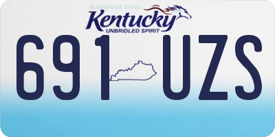 KY license plate 691UZS
