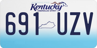 KY license plate 691UZV