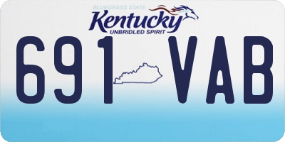 KY license plate 691VAB