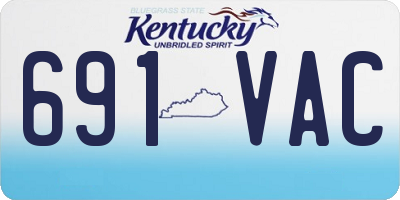 KY license plate 691VAC