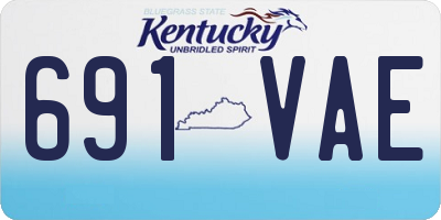 KY license plate 691VAE