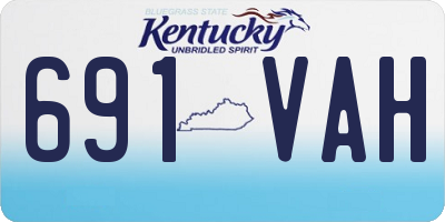 KY license plate 691VAH