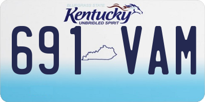 KY license plate 691VAM