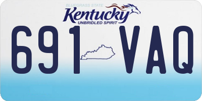 KY license plate 691VAQ