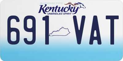 KY license plate 691VAT