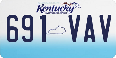 KY license plate 691VAV