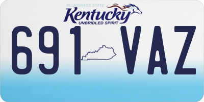KY license plate 691VAZ