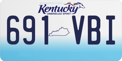KY license plate 691VBI